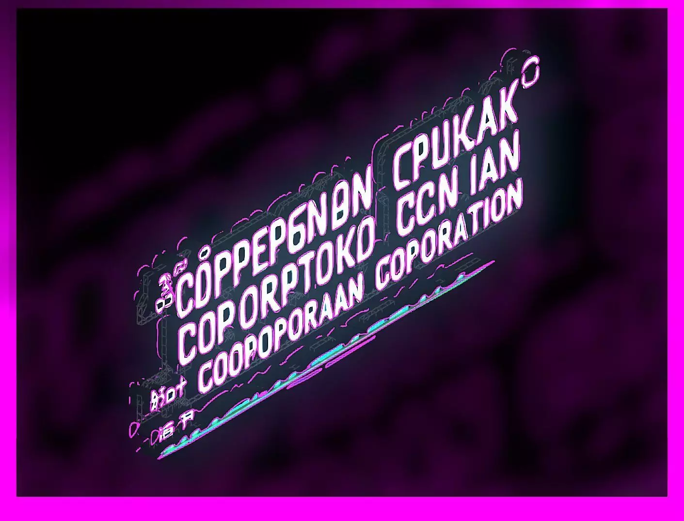 Sci-Fi Sci Fi Cyberpunk City Sign Ad Light Board Street 30 Low-poly 3D model