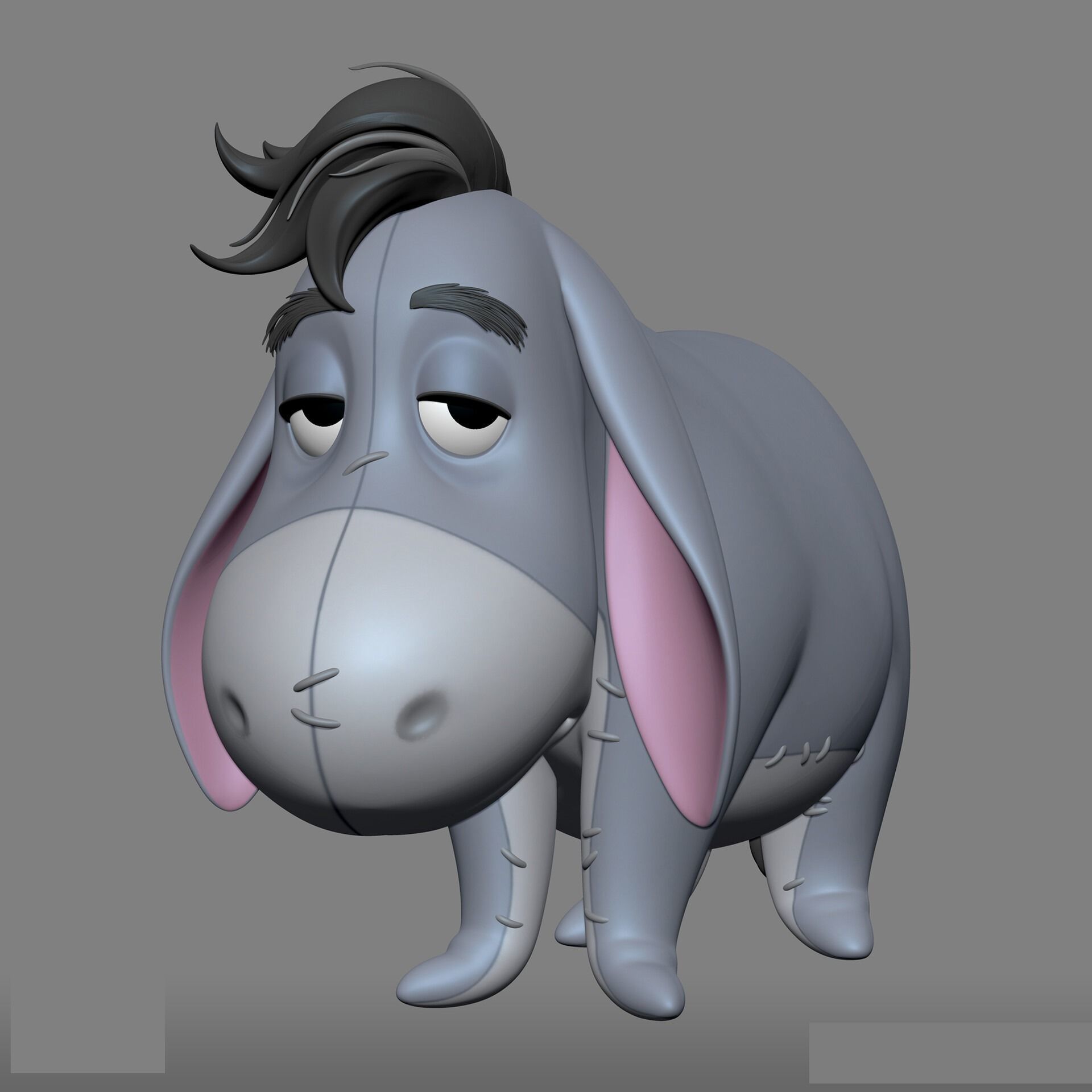 EEYORE winnie pooh 3D print model_11