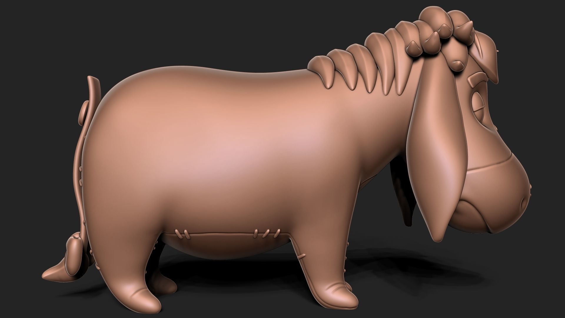 EEYORE winnie pooh 3D print model_5