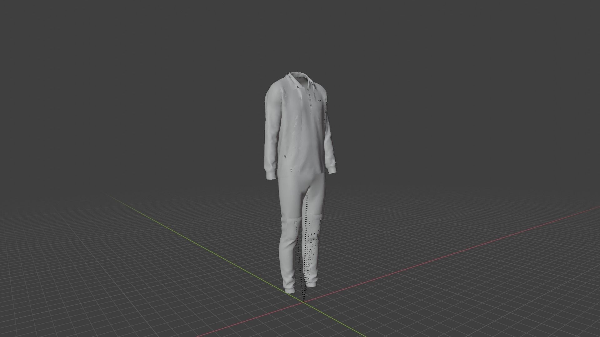 Man Clothes Low-poly 3D model_7