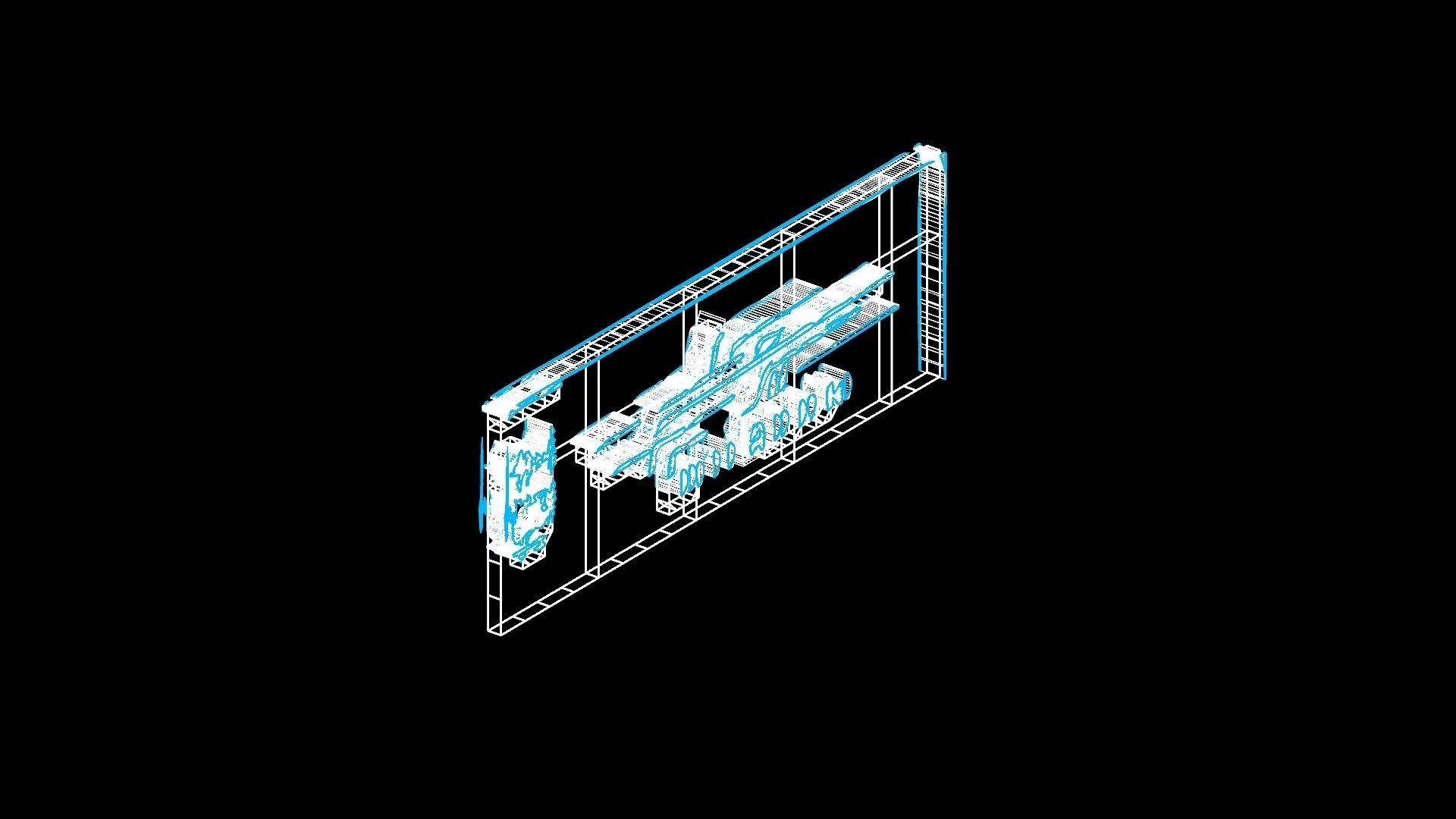 Sci-Fi Sci Fi Cyberpunk City Neon Ad Light Board Street 13 Low-poly 3D model_3