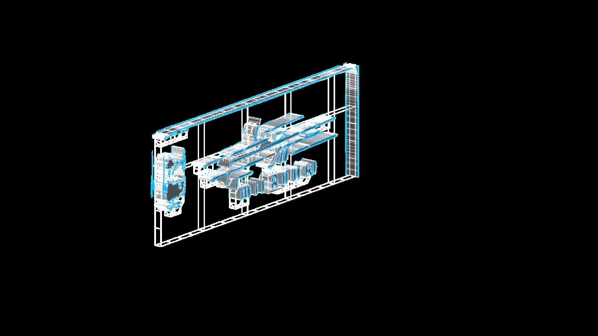 Sci-Fi Sci Fi Cyberpunk City Neon Ad Light Board Street 13 Low-poly 3D model_7