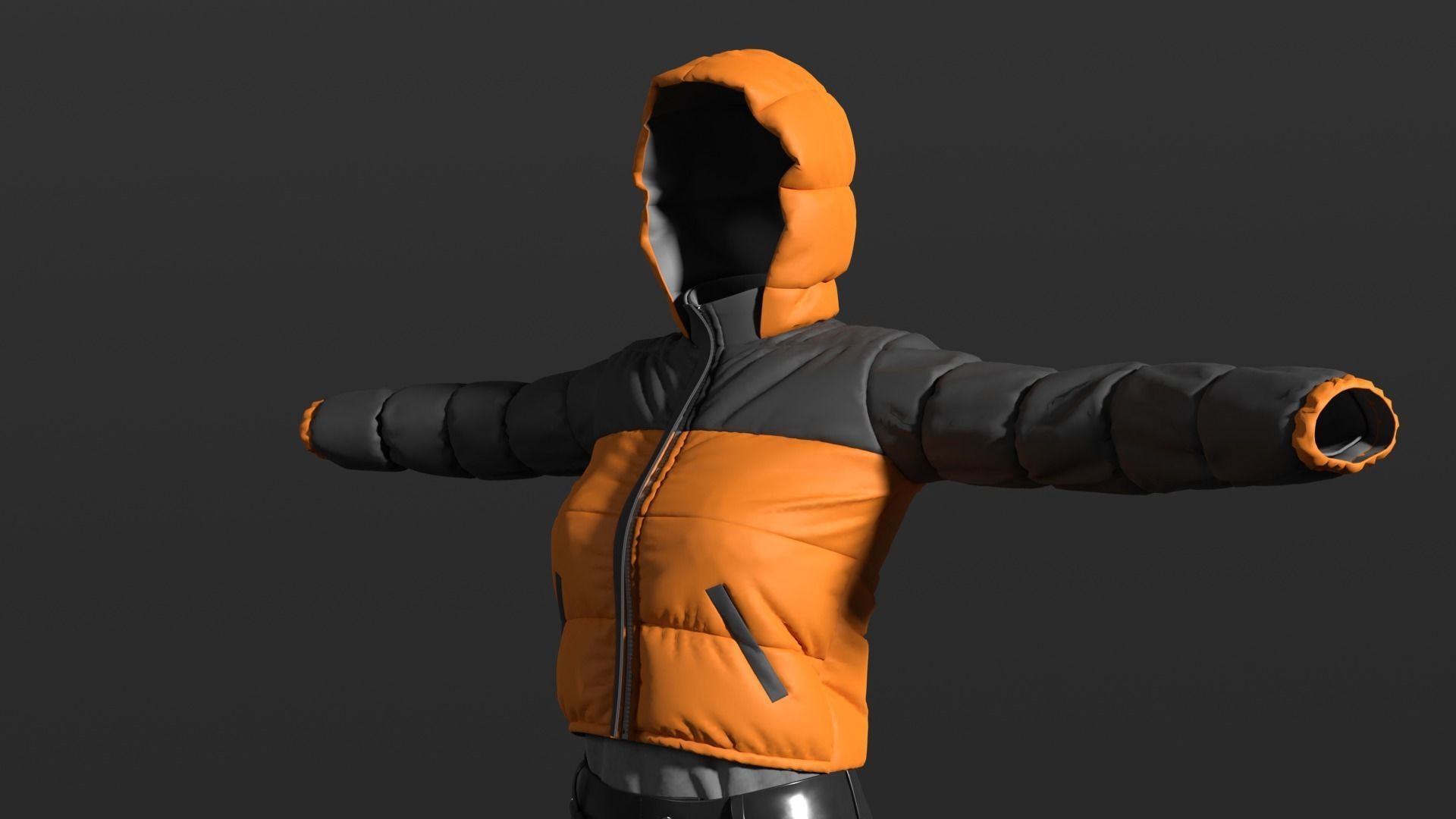 Female Outfit 3D model_8