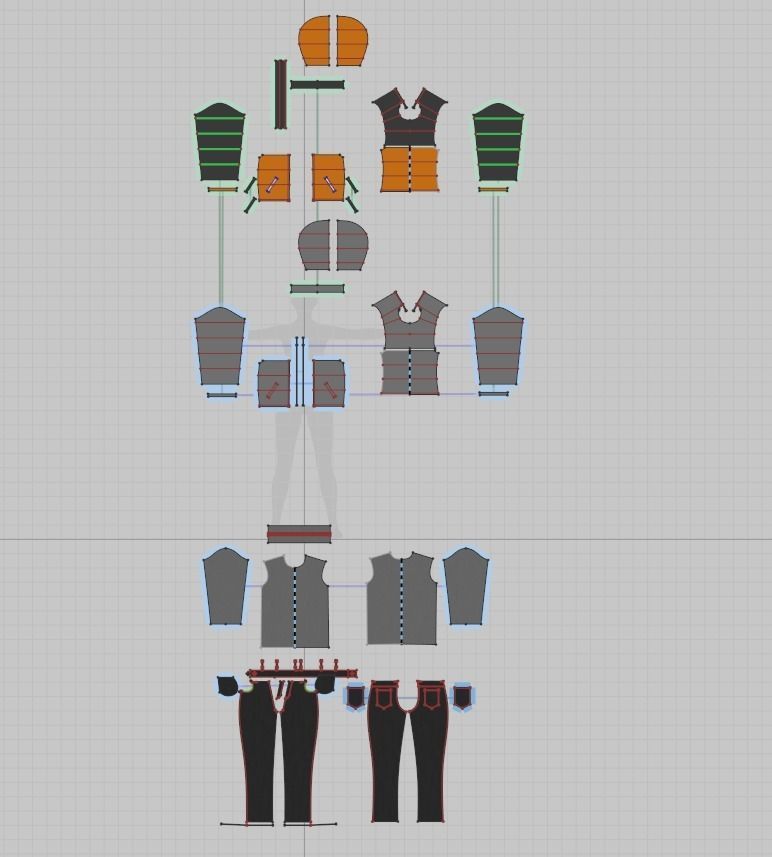 Female Outfit 3D model_19