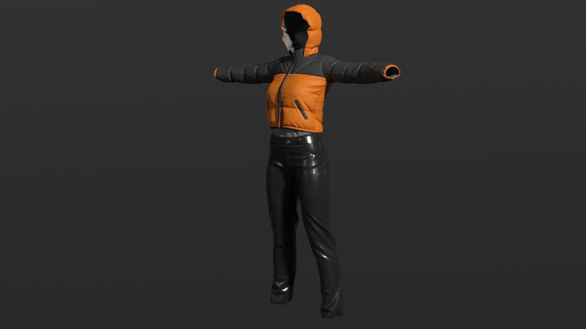 Female Outfit 3D model_2