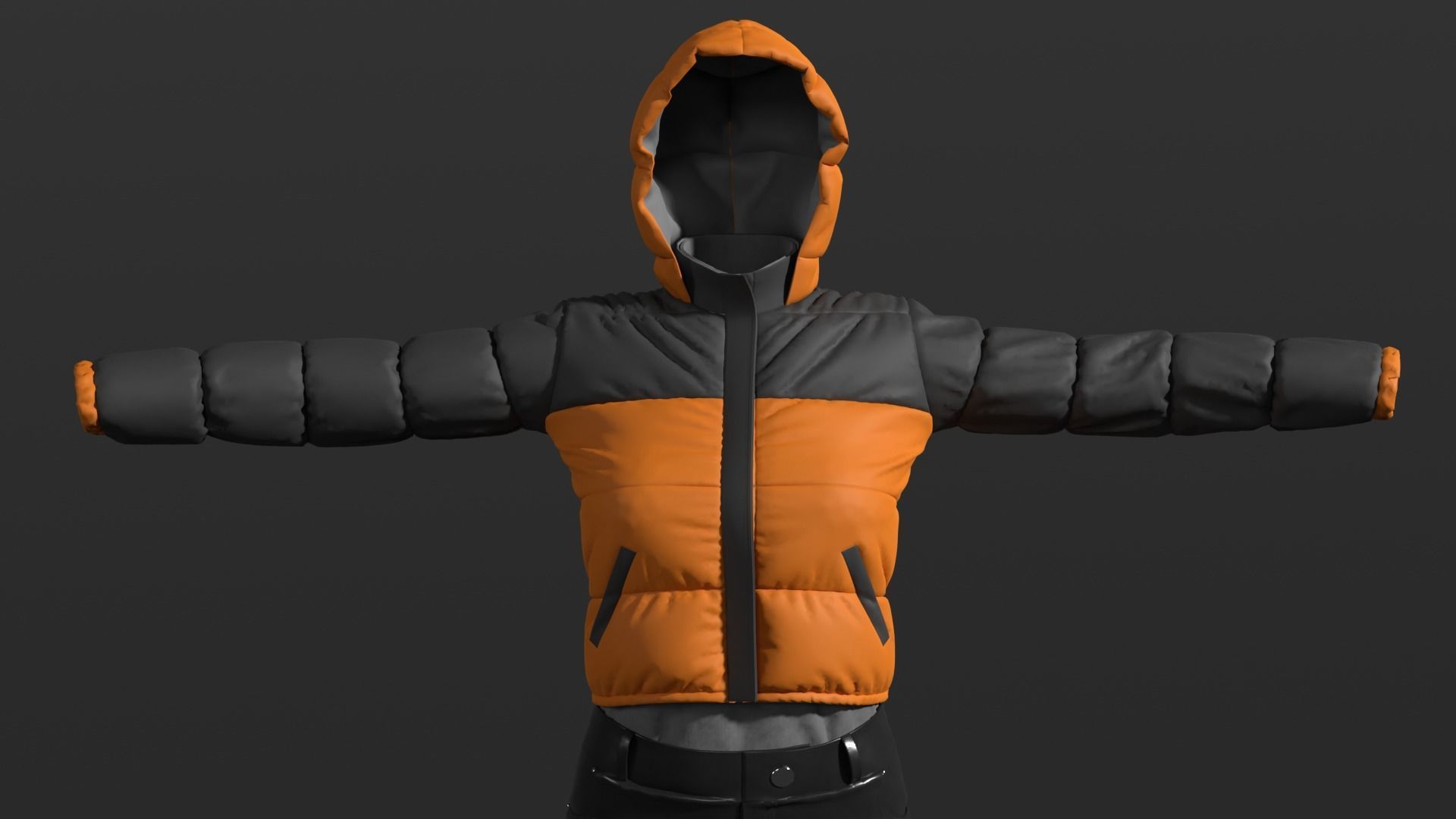 Female Outfit 3D model_4