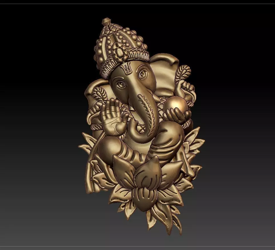 VINAYAGAR PENDENT 3D print model_0