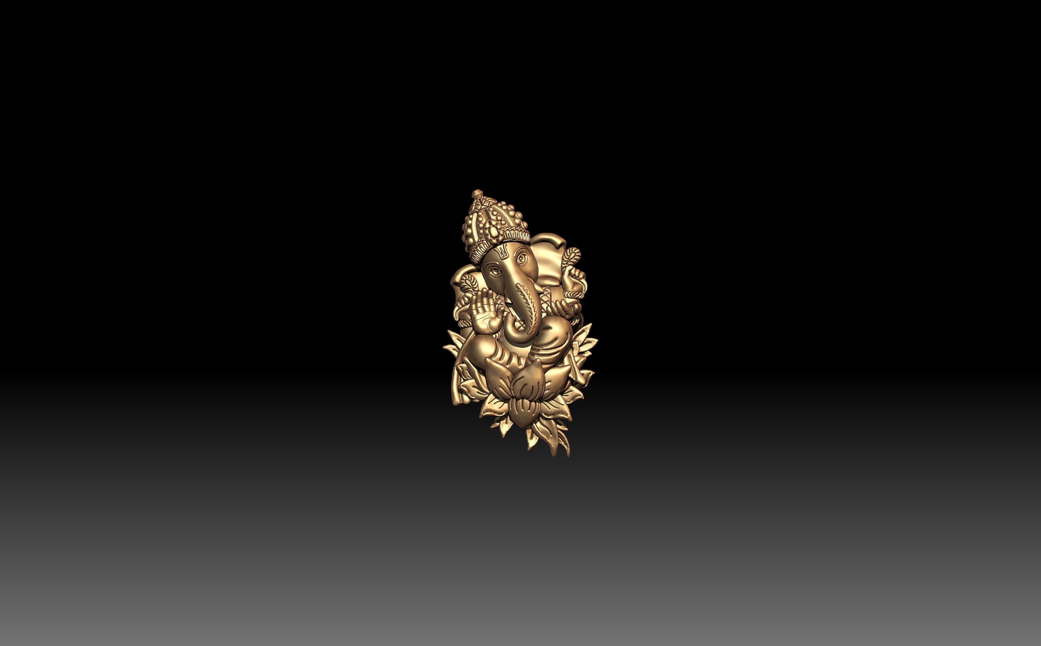 VINAYAGAR PENDENT 3D print model_16
