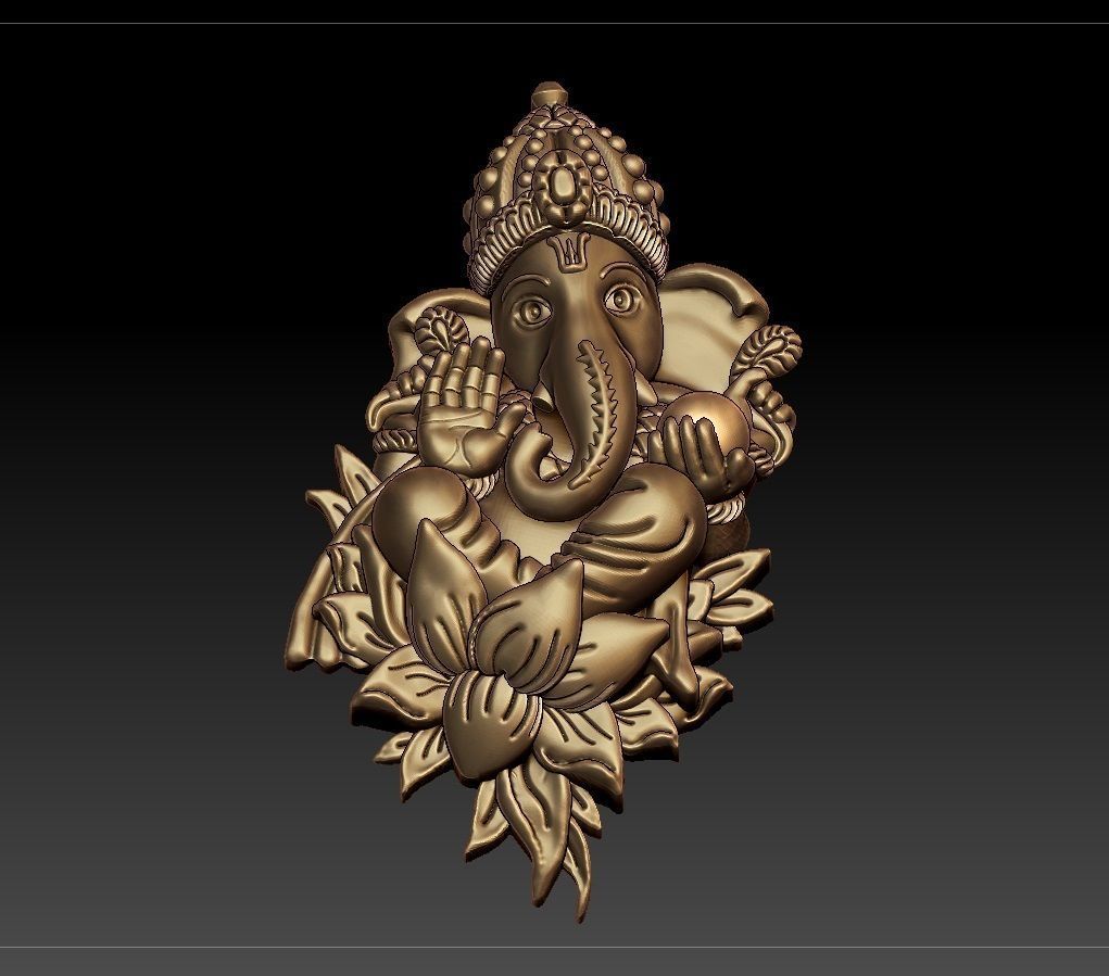 VINAYAGAR PENDENT 3D print model_7