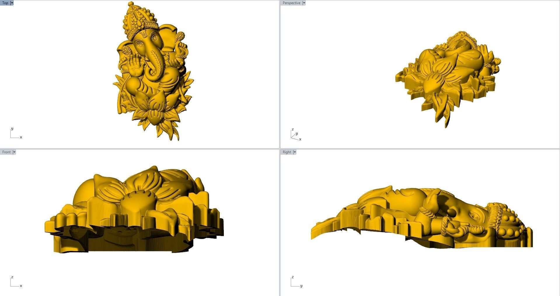 VINAYAGAR PENDENT 3D print model_3