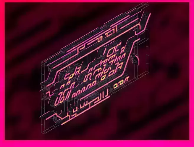 Sci-Fi Sci Fi Cyberpunk City Neon  Ad Light Board Street 04