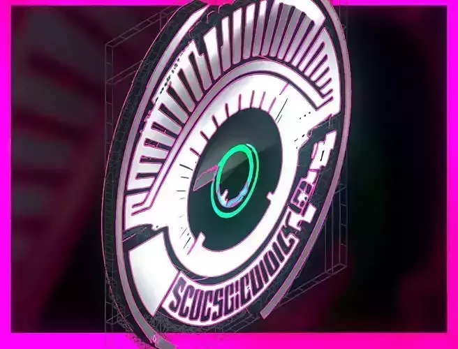 Sci-Fi Sci Fi Cyberpunk City Neon Ad Light Board Street 01