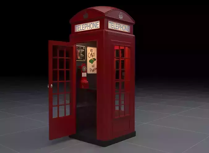 BRITISH TELEPHONE BOOTH