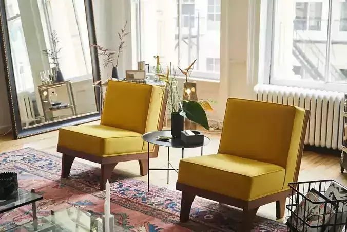 Midcentury Line Lounge Chair by Michael van Beuren