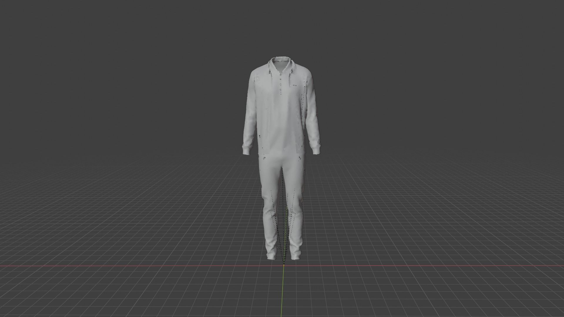 Man Clothes Low-poly 3D model_8