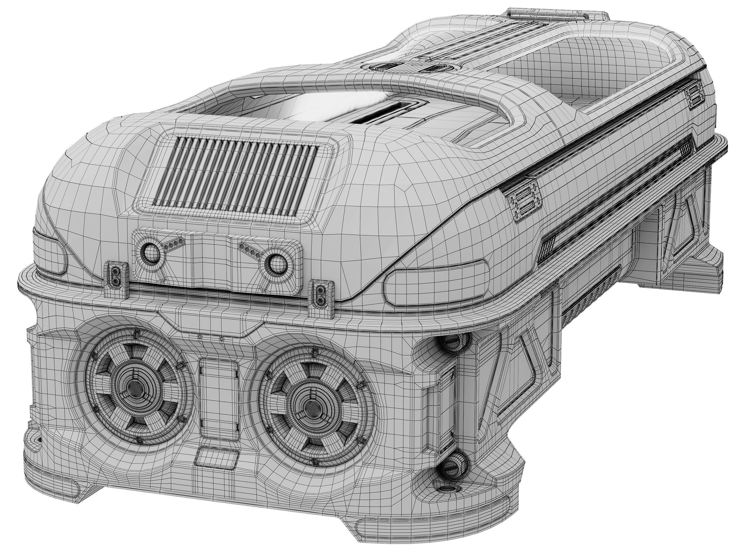 Sci-fi Cryo Chamber Cryopod 3D model_17