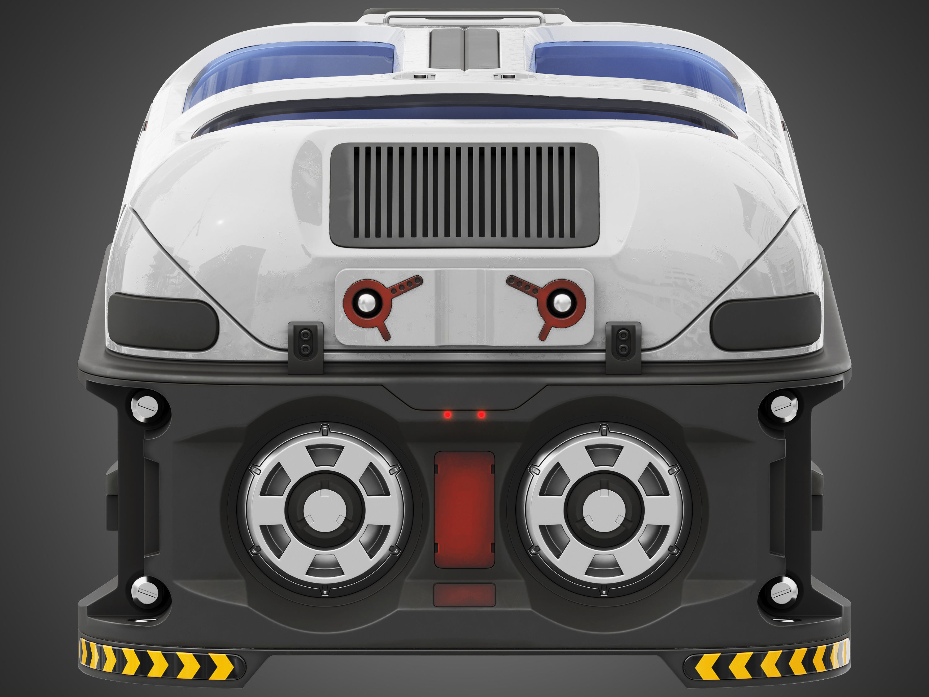 Sci-fi Cryo Chamber Cryopod 3D model_8