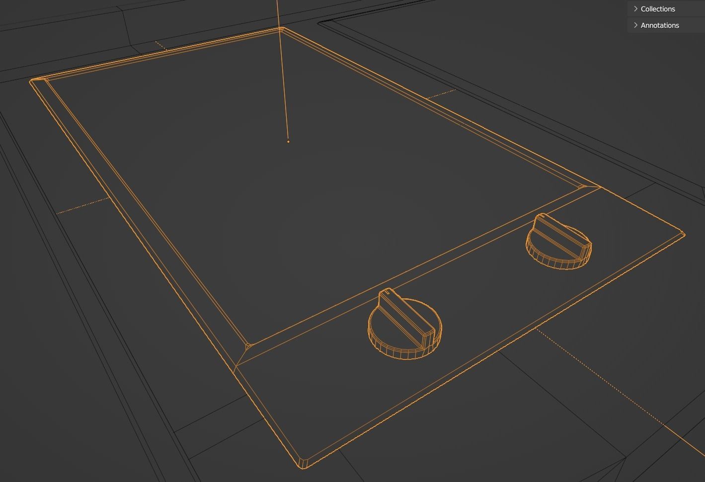 Induction Stove Low-poly 3D model_4