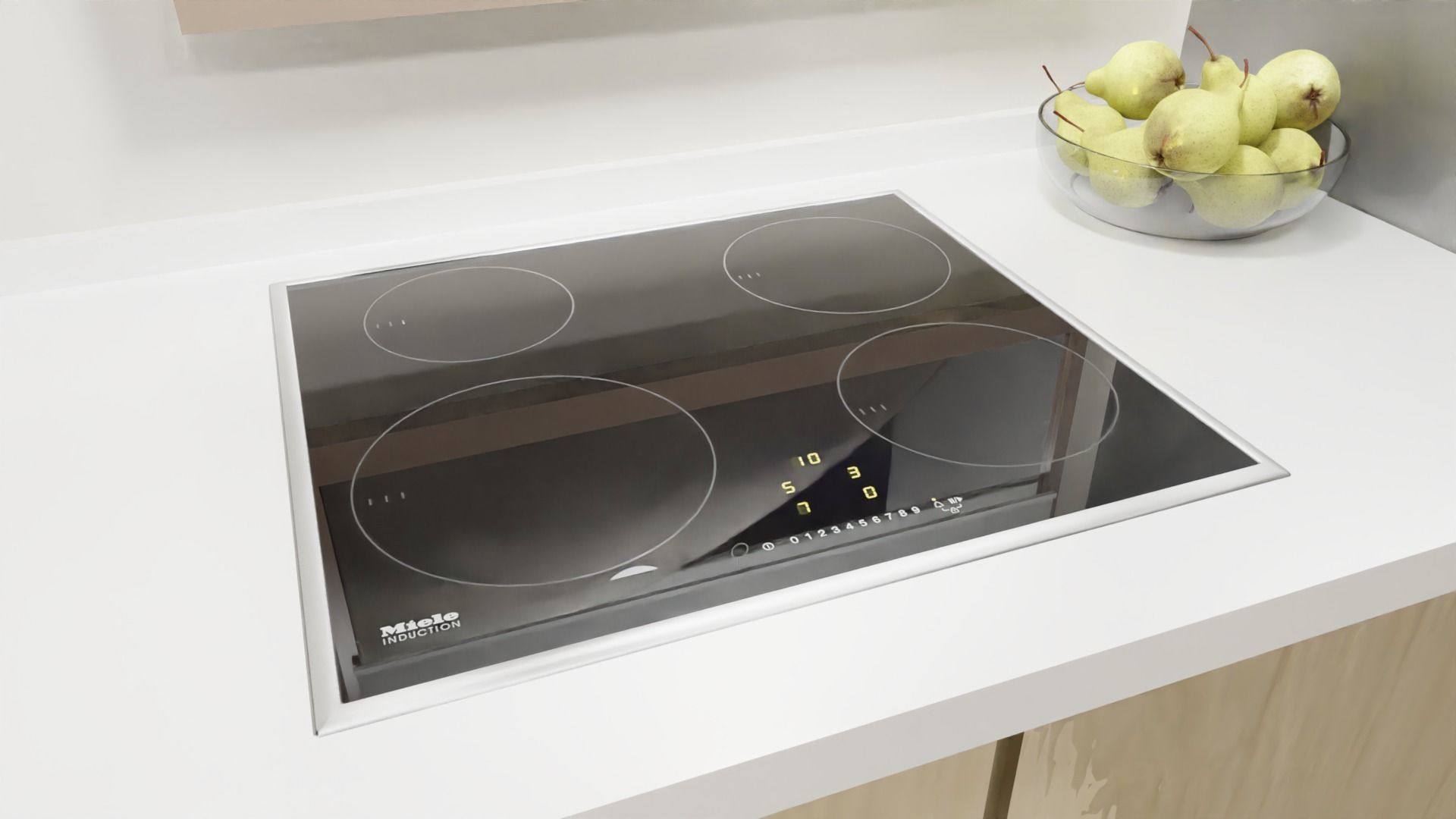 Induction Stove Low-poly 3D model_2