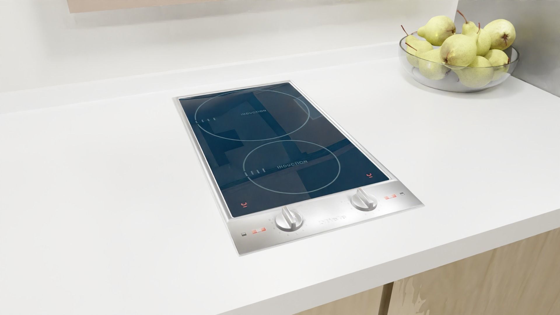 Induction Stove Low-poly 3D model_3