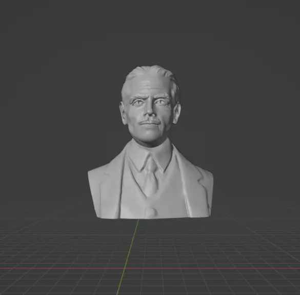 Howard Hughes 3D print model_0