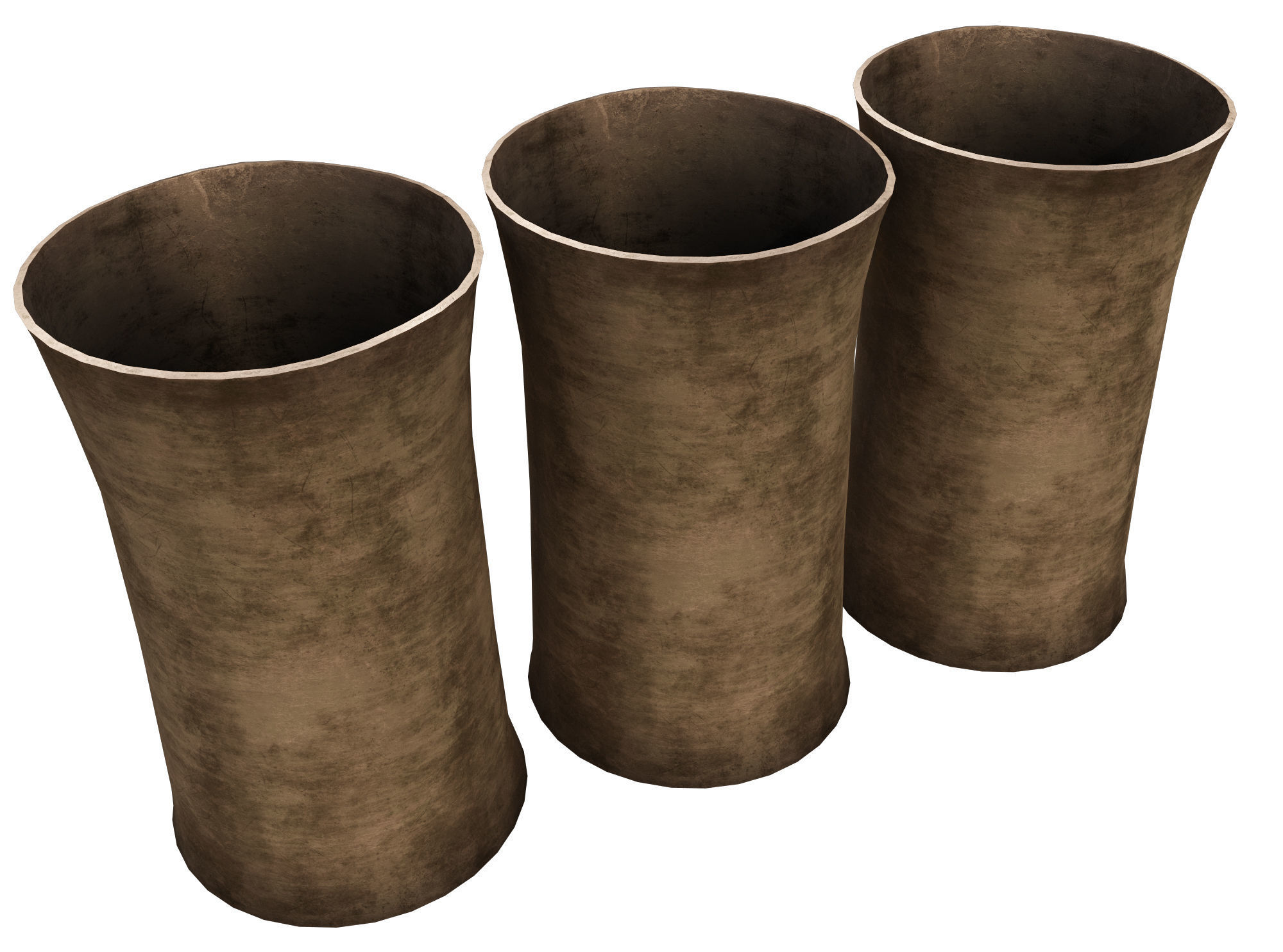 Medieval Cups Low-poly 3D model_2