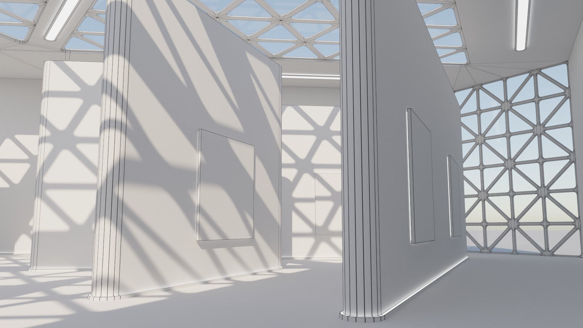 Art Gallery 02 Low-poly 3D model_11