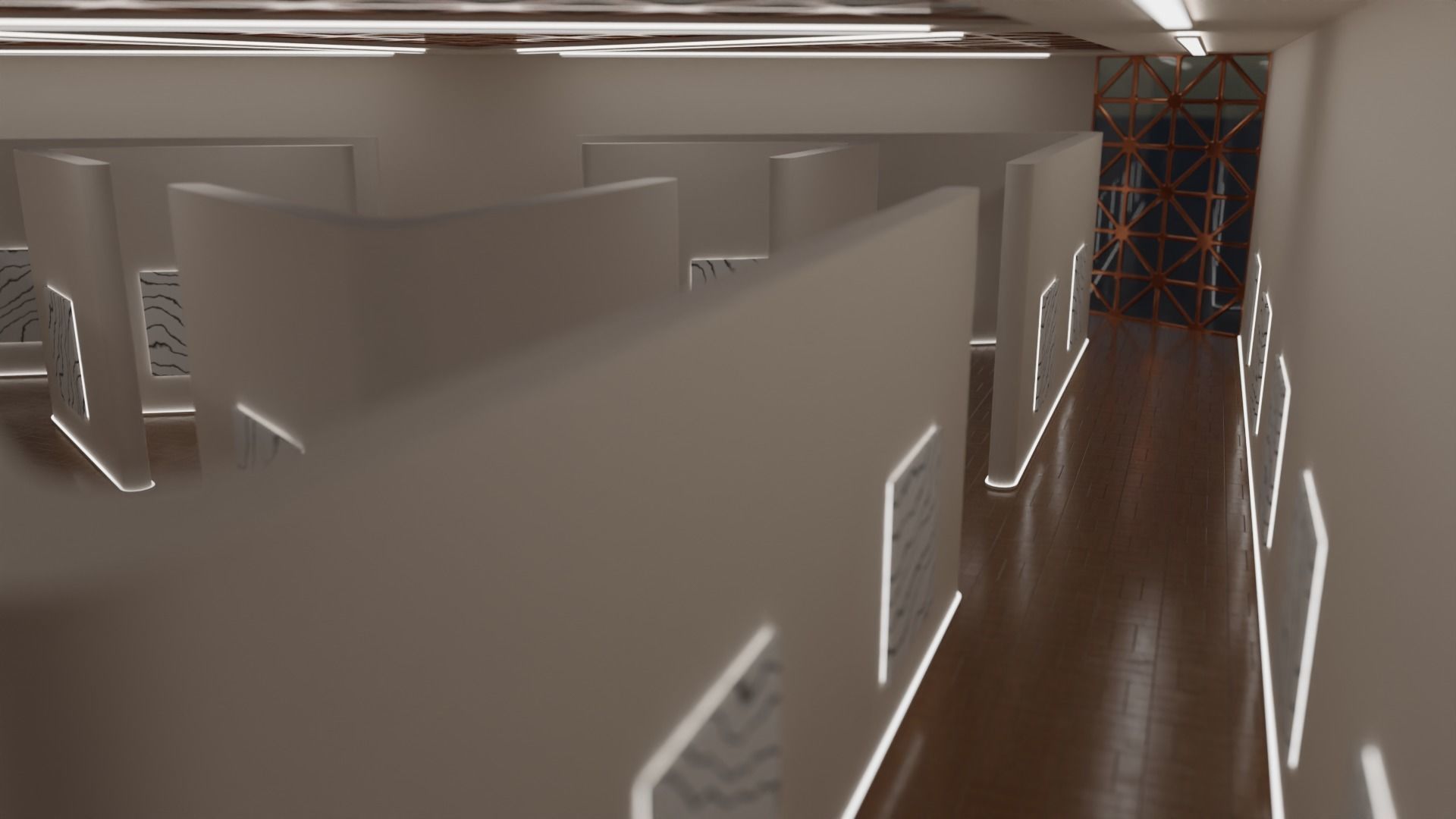 Art Gallery 02 Low-poly 3D model_30