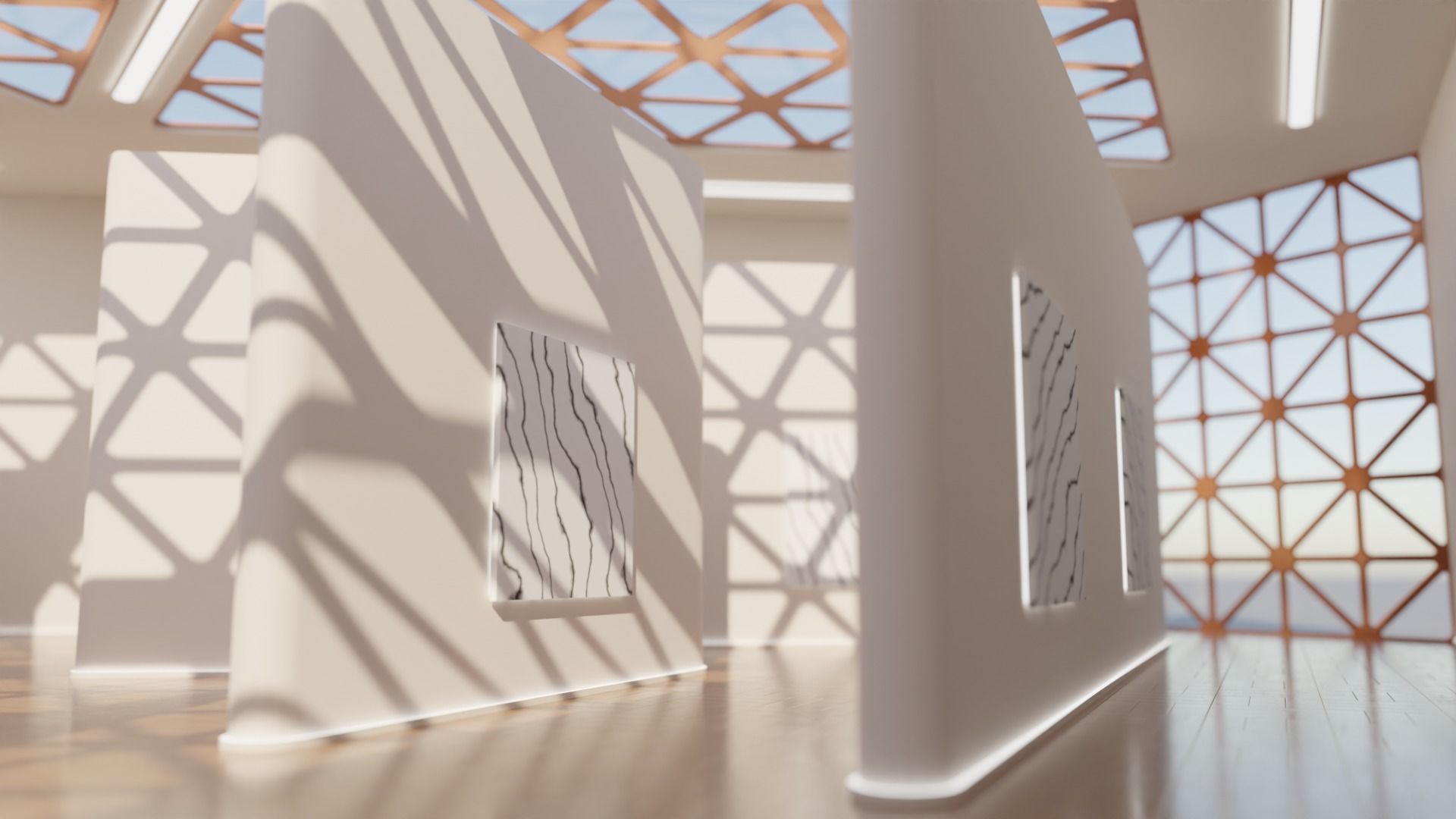 Art Gallery 02 Low-poly 3D model_10