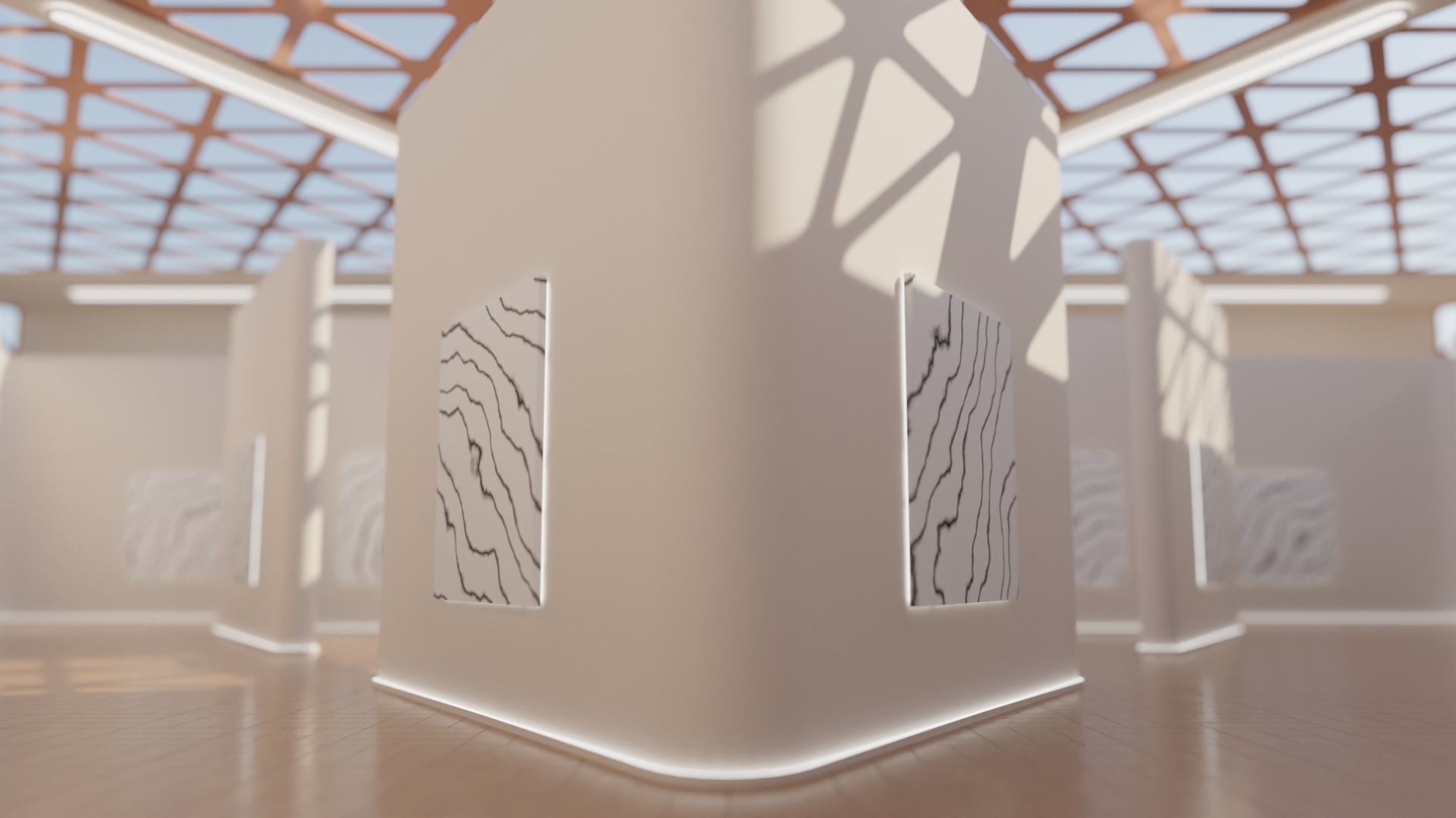 Art Gallery 02 Low-poly 3D model_12
