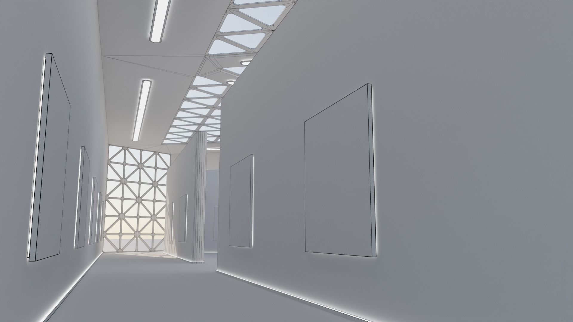 Art Gallery 02 Low-poly 3D model_9
