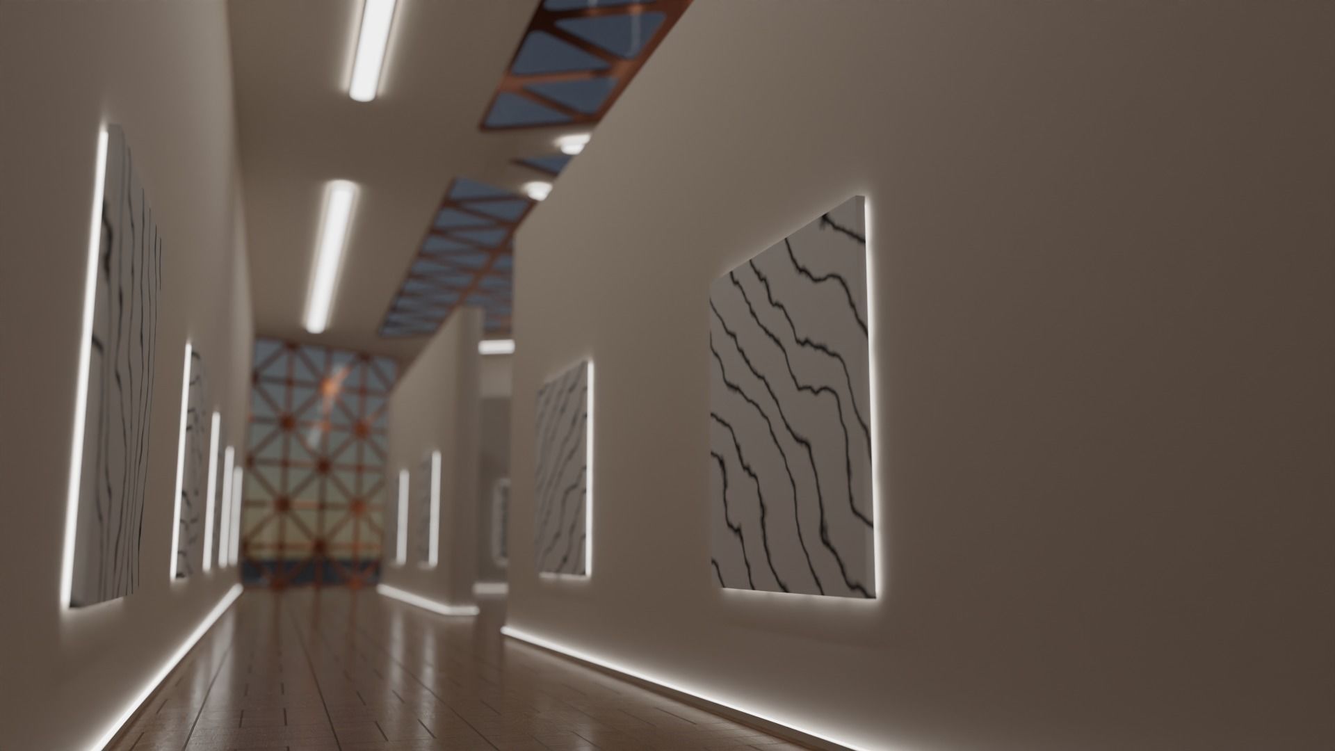 Art Gallery 02 Low-poly 3D model_27