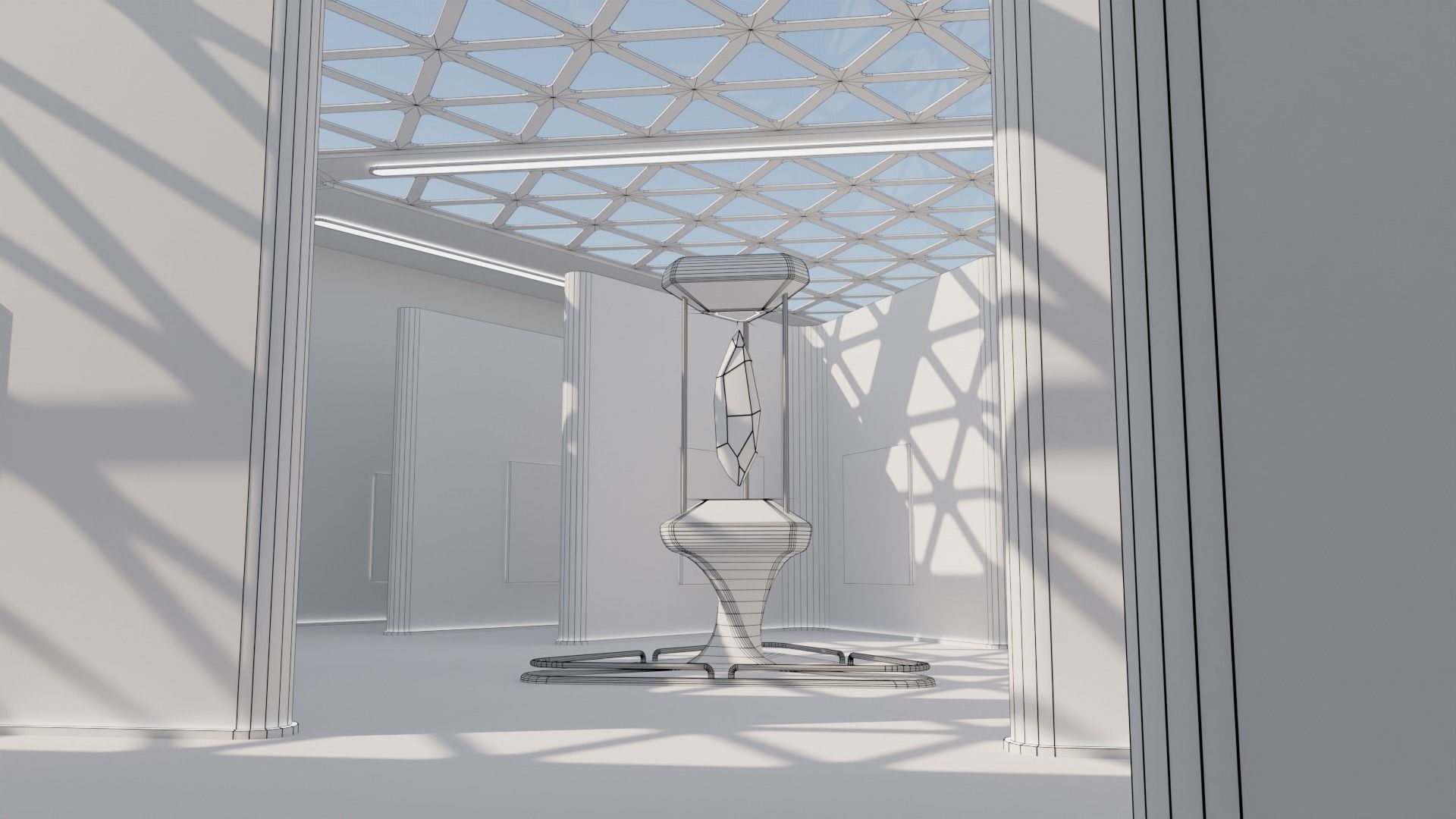 Art Gallery 02 Low-poly 3D model_1