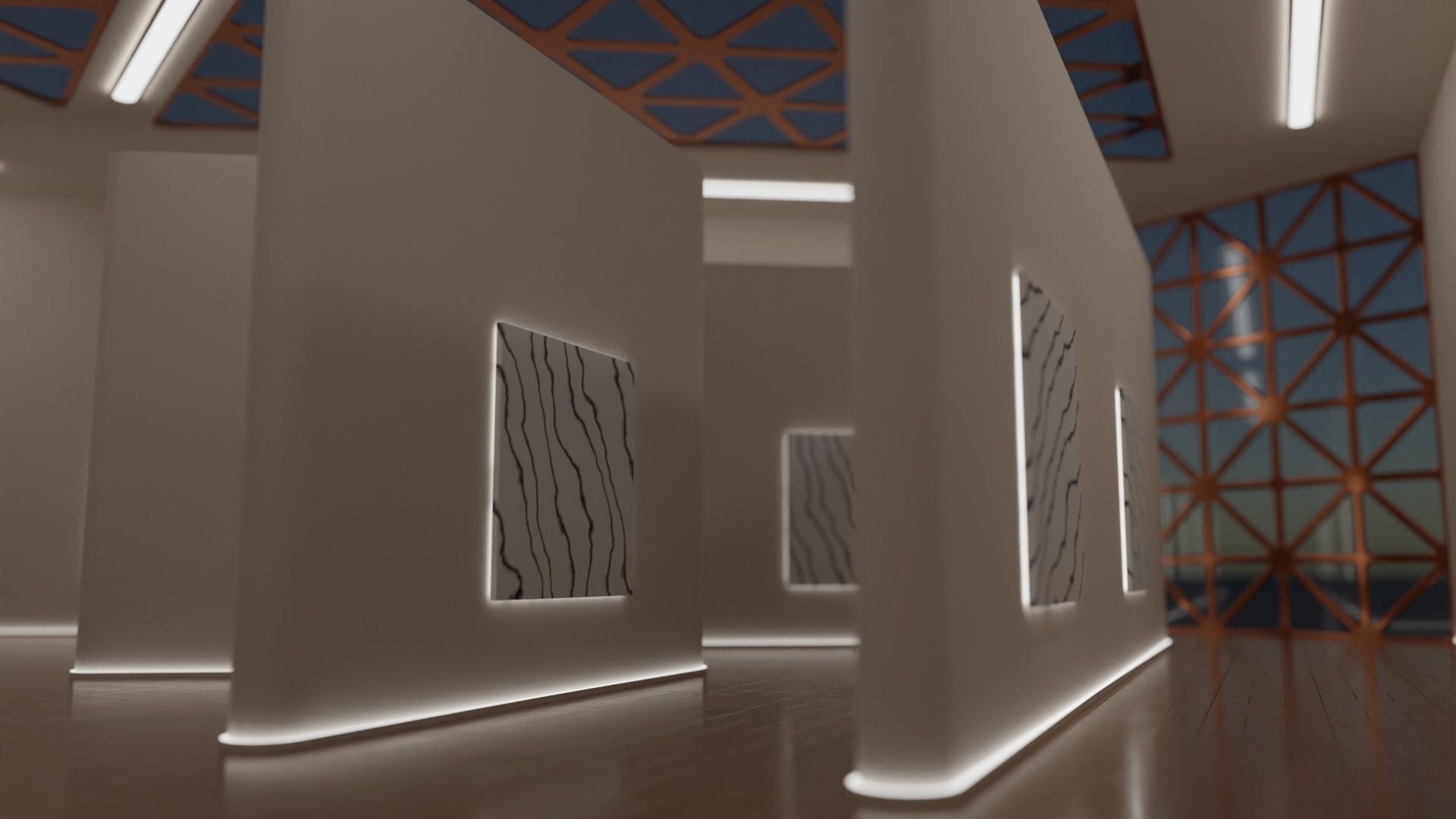 Art Gallery 02 Low-poly 3D model_28