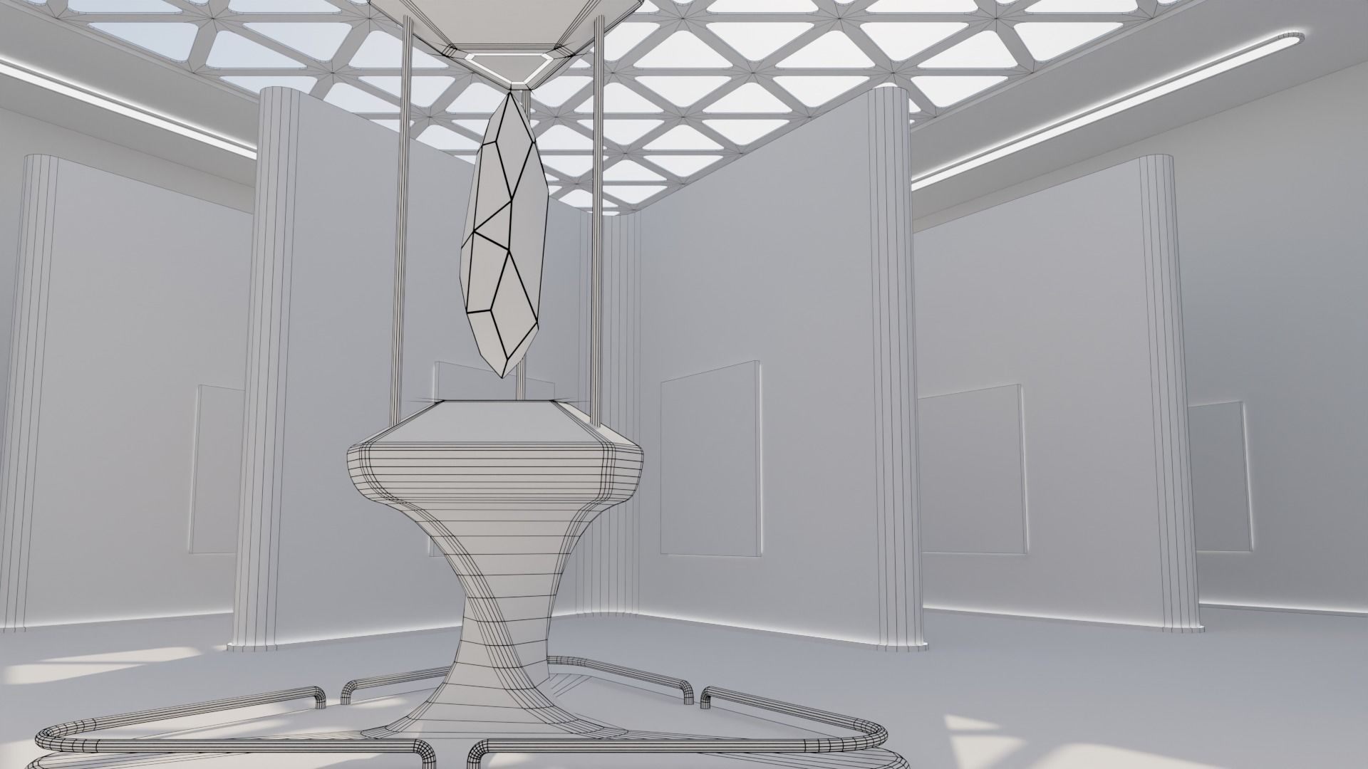 Art Gallery 02 Low-poly 3D model_15