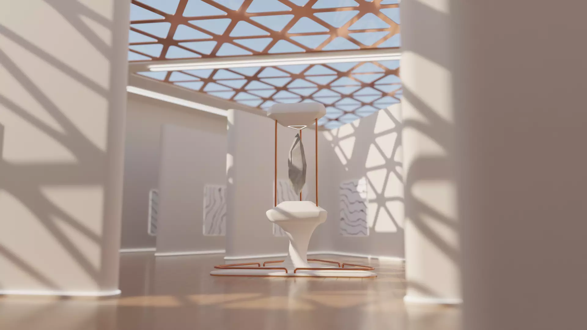 Art Gallery 02 Low-poly 3D model_0