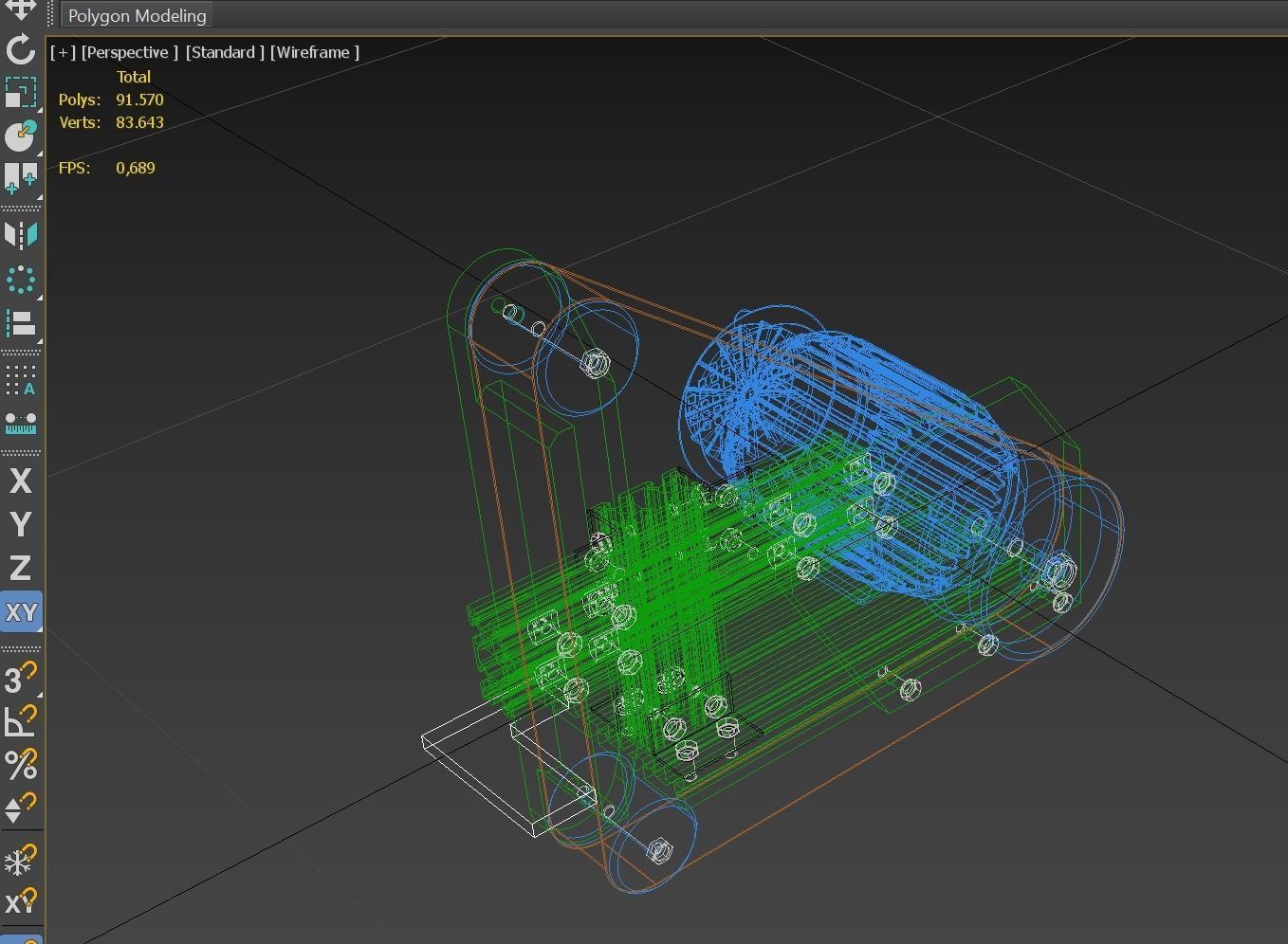 BELT GRINDER SANDER ABRASIVE POLISHER EDGES SHARPENER 3D model_11