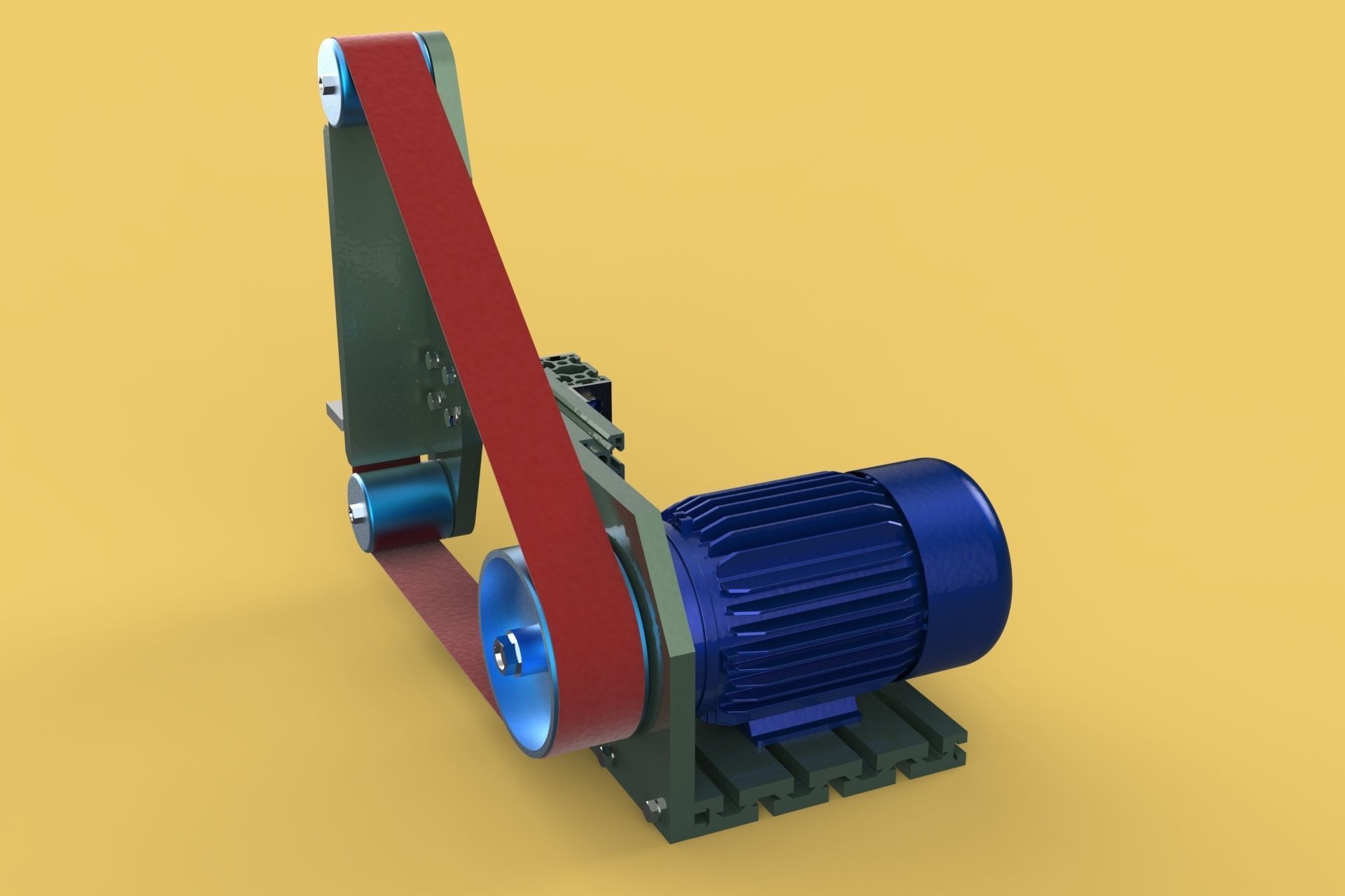 BELT GRINDER SANDER ABRASIVE POLISHER EDGES SHARPENER 3D model_1