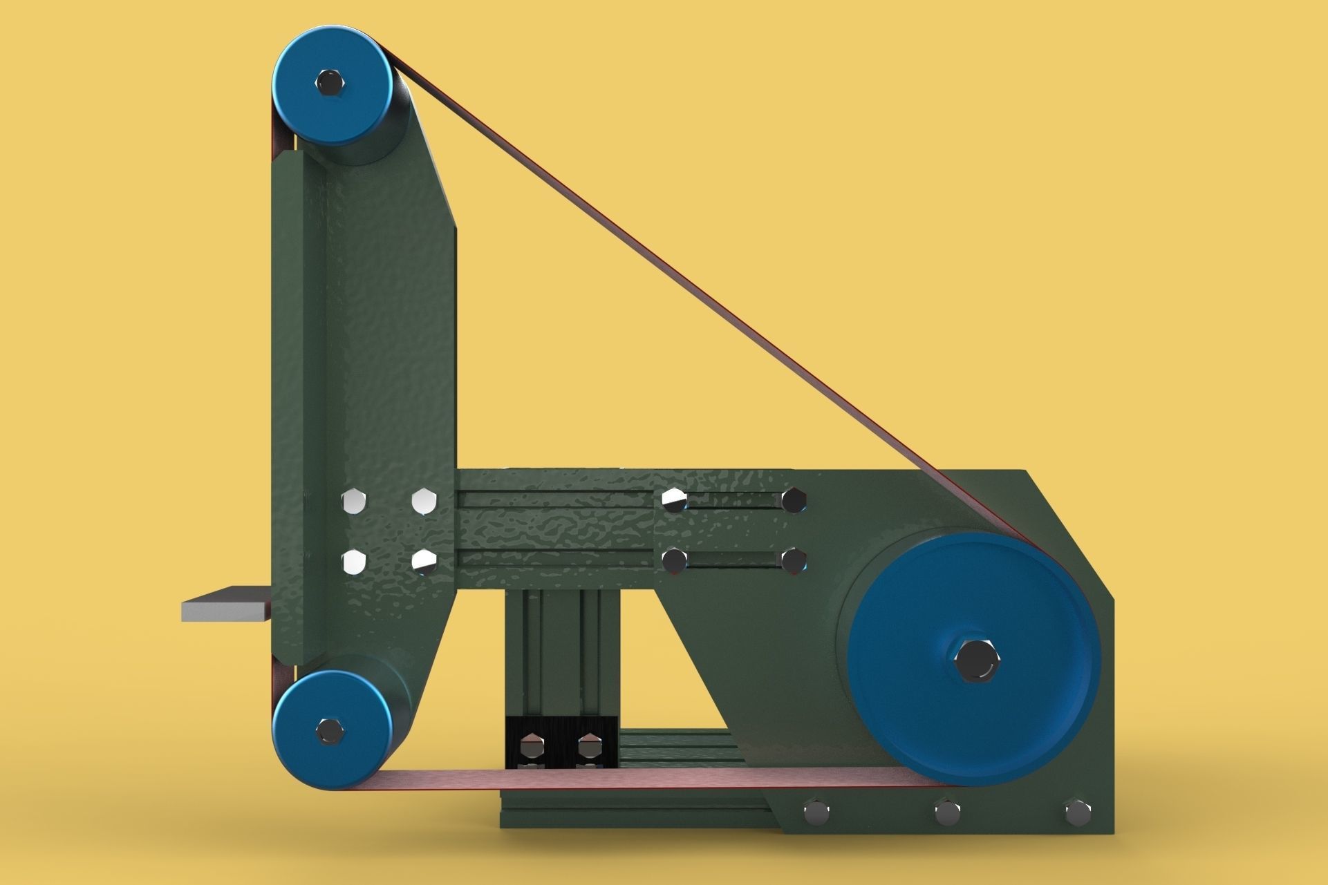 BELT GRINDER SANDER ABRASIVE POLISHER EDGES SHARPENER 3D model_5