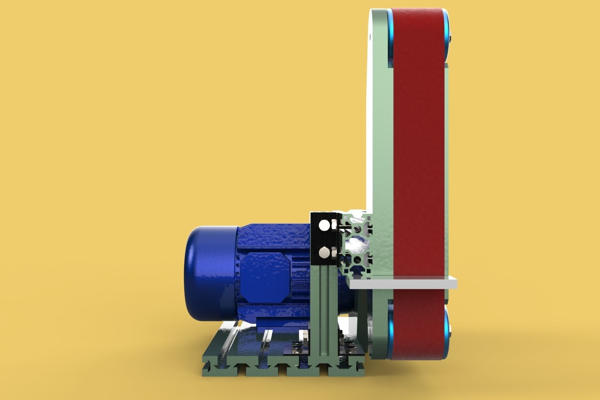 BELT GRINDER SANDER ABRASIVE POLISHER EDGES SHARPENER 3D model_8