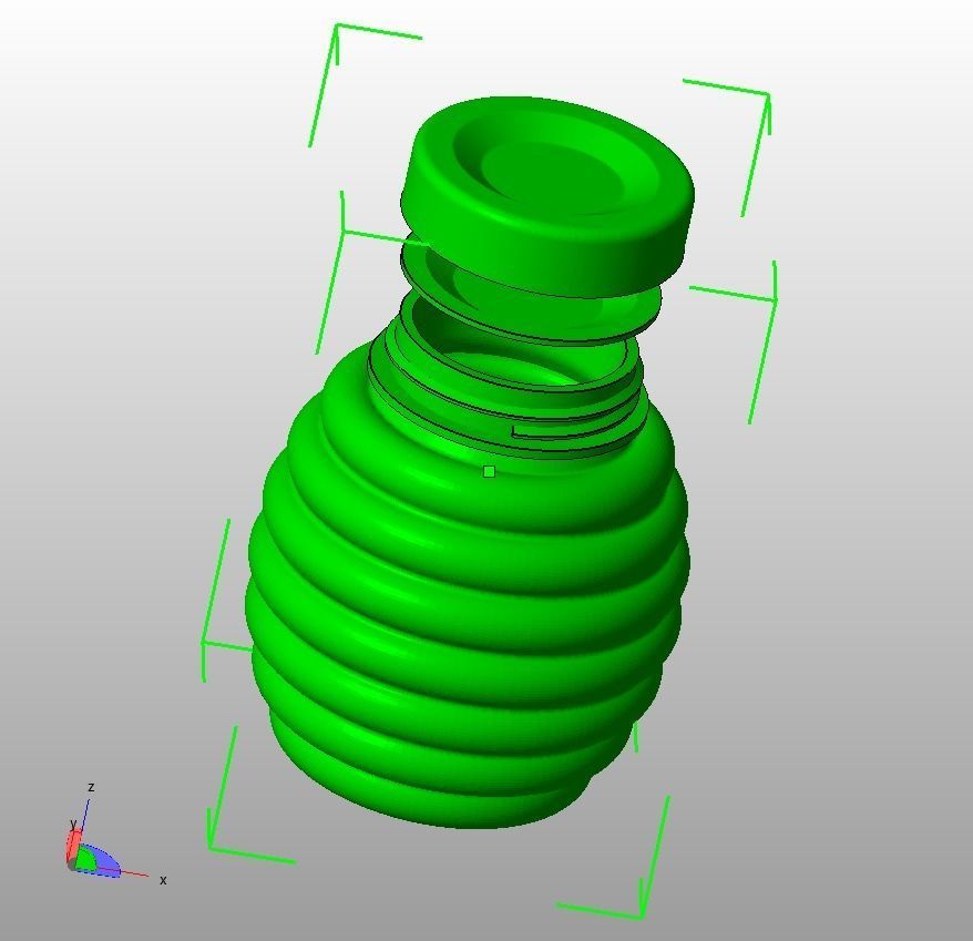 Honey Bottle 200ml 3D print model_26