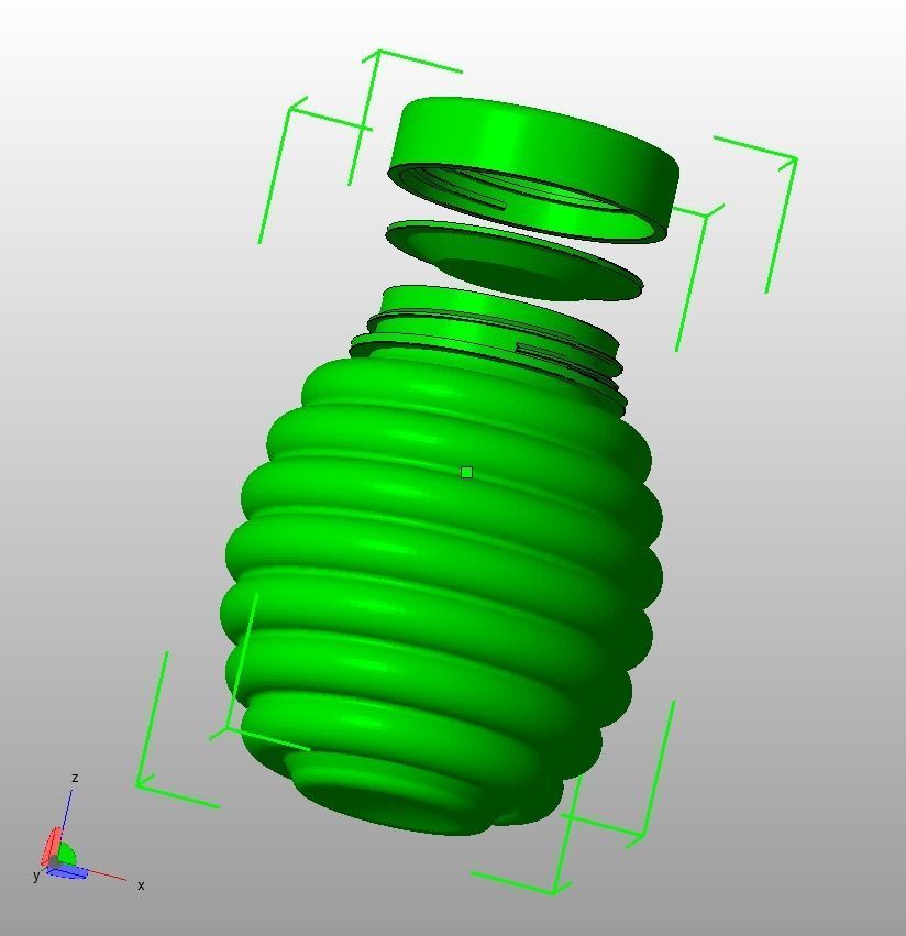Honey Bottle 200ml 3D print model_28