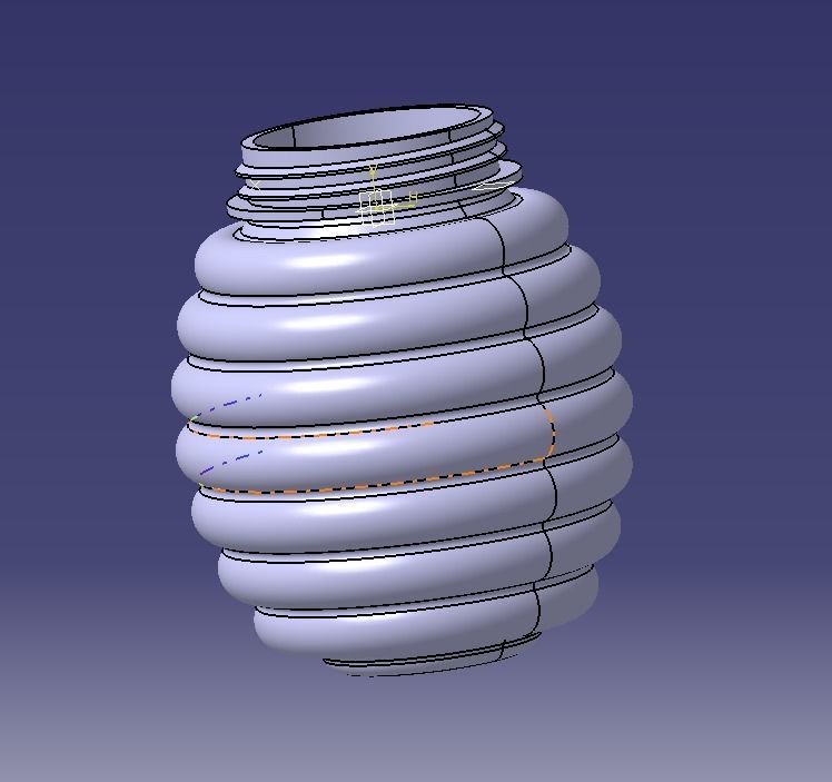 Honey Bottle 200ml 3D print model_15