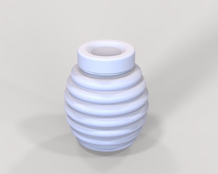 Honey Bottle 200ml 3D print model_33