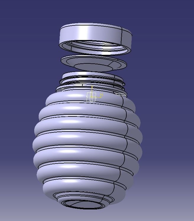 Honey Bottle 200ml 3D print model_21