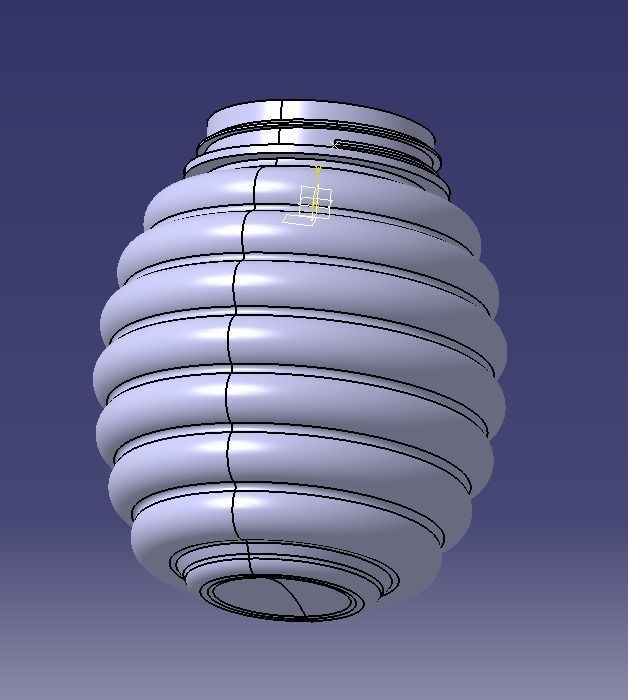 Honey Bottle 200ml 3D print model_11