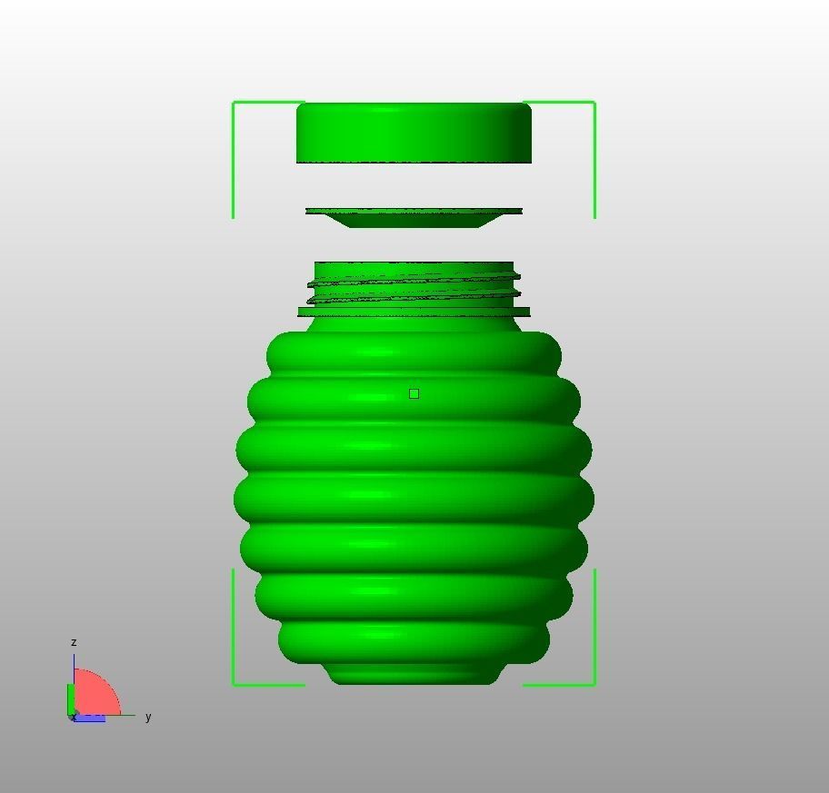 Honey Bottle 200ml 3D print model_25