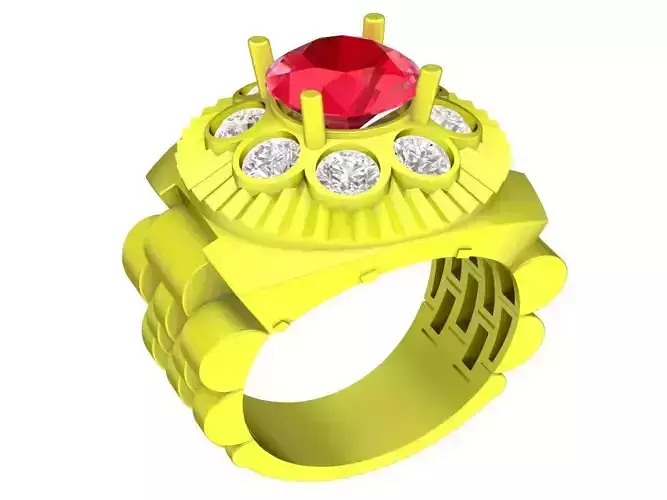 luxury diamond watch style lady ring 4331