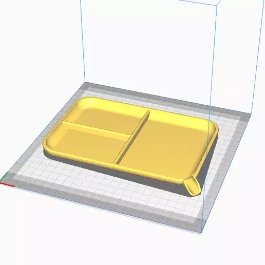 ROLLING TRAY WITH DIVISION AND FUNNEL 3D print model_0