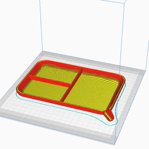 ROLLING TRAY WITH DIVISION AND FUNNEL 3D print model_2